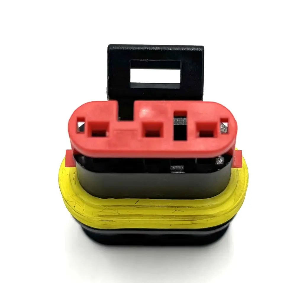 3 pin connector (F) superseal bovenaanzicht.webp