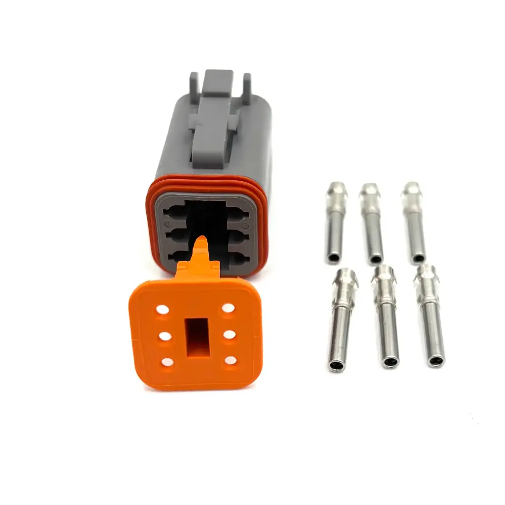 6-pin connector (F) Deutsch DT