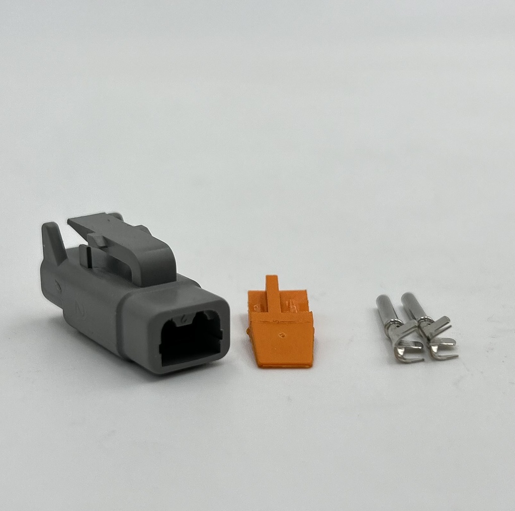 2-pin connector (F) Deutsch DTM