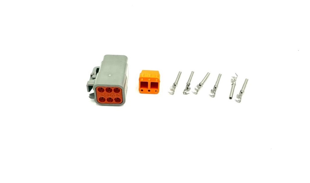 6-pin connector (F) Deutsch DTM 